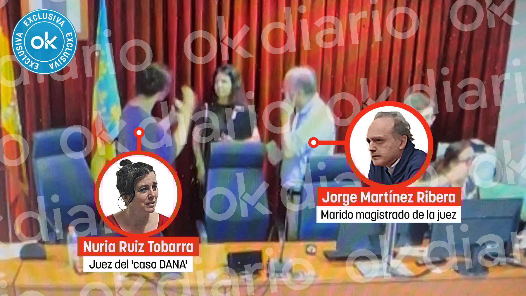 La juez del ‘caso DANA’, su marido, entre ellos, letrada de la Administración de Justicia, y dos funcionarias.