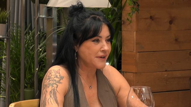 Katy en First Dates. (Mediaset)
