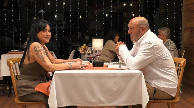 Katy y Pep en First Dates. (Mediaset)