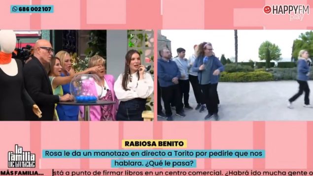 La familia de la tele comenta el manotazo de Rosa Benito a Torito. (RTVE)