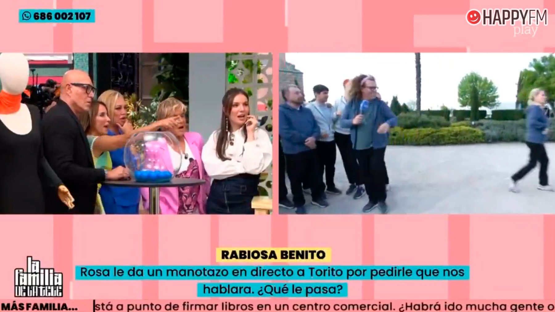 La familia de la tele comenta el manotazo de Rosa Benito a Torito. (RTVE)