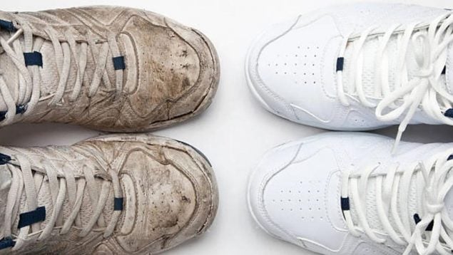 Truco, limpieza, zapatillas deportivas