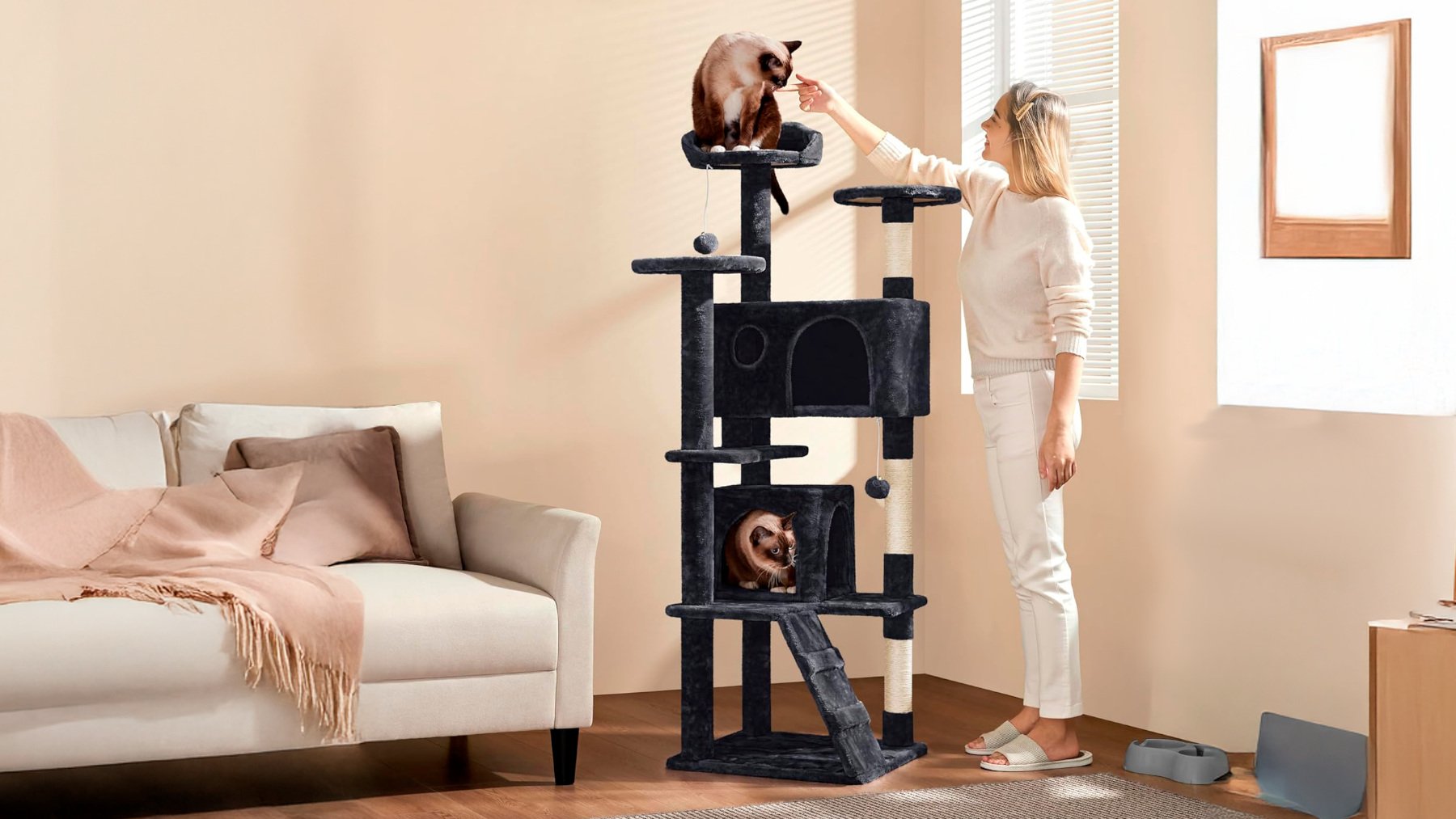 Árbol rascador para gatos Yaheetech