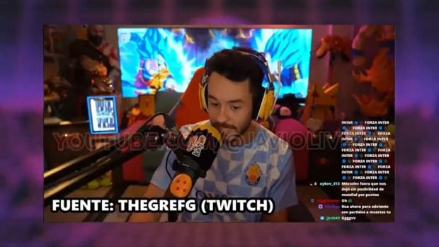 TheGrefg en su stream de Twitch (Twitch).