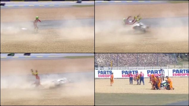 accidente motoe le mans