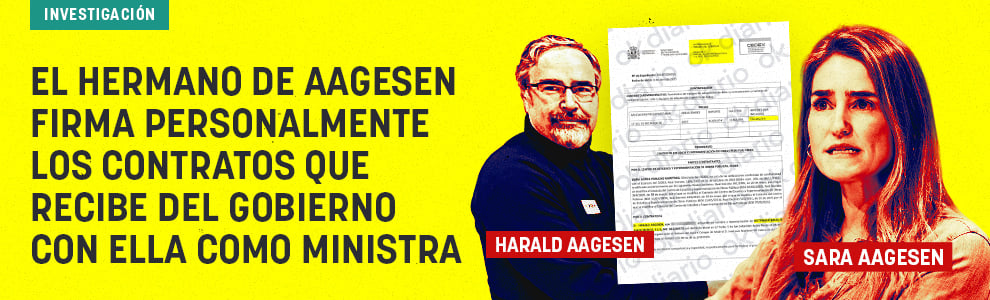 El hermano de Aagesen firma personalmente los contratos que recibe del Gobierno con ella como ministra