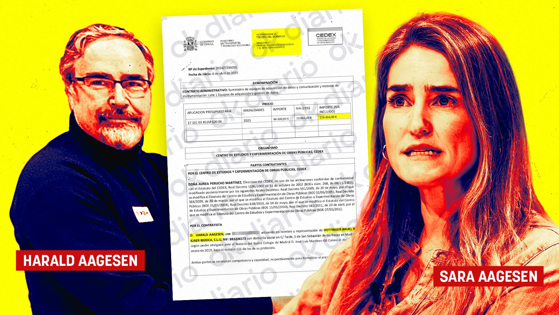 El hermano de Aagesen firma personalmente los contratos que recibe del Gobierno con ella como ministra