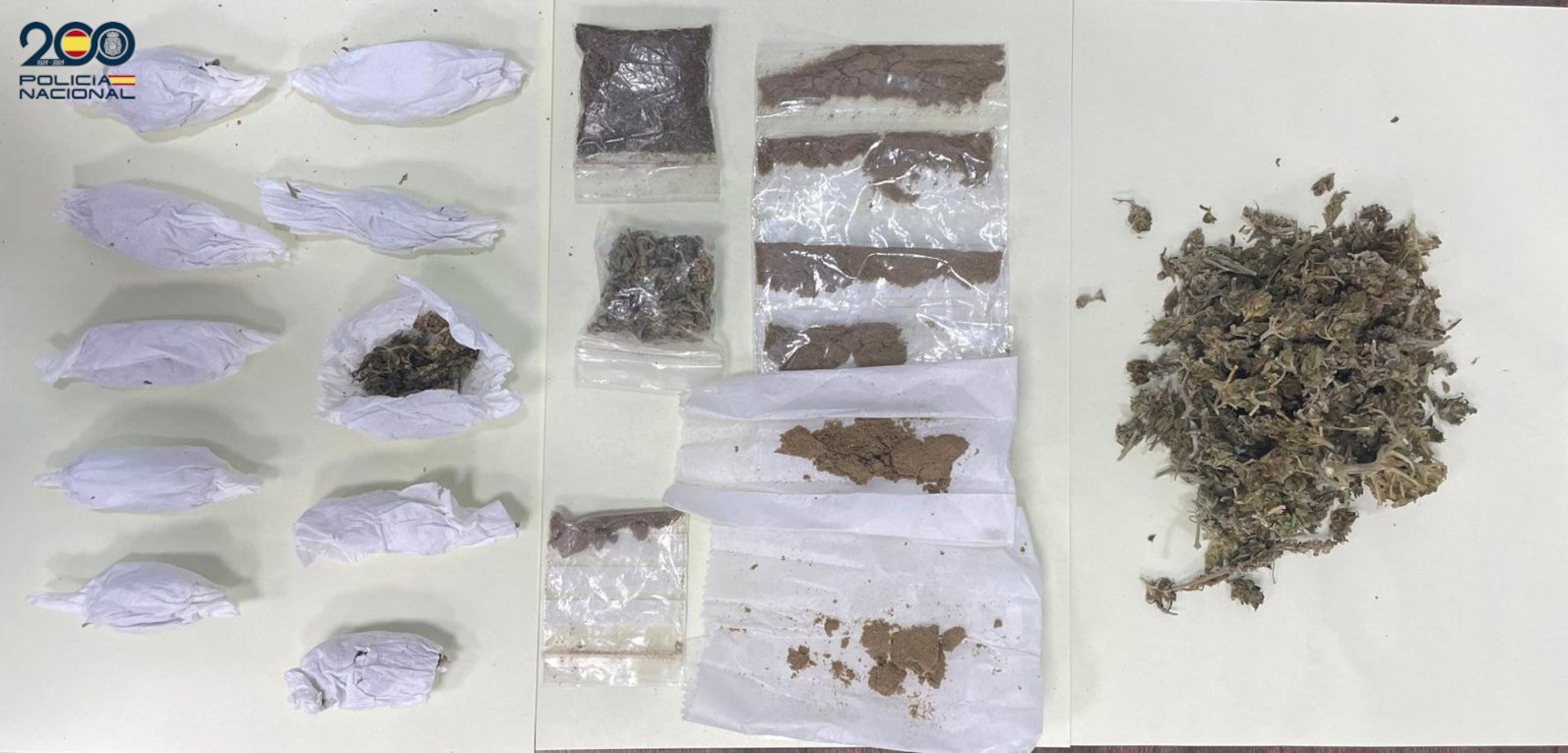 Sorprendido en un patinete con 11 envoltorios de marihuana y 7 de hachís preparados para su venta en Palma