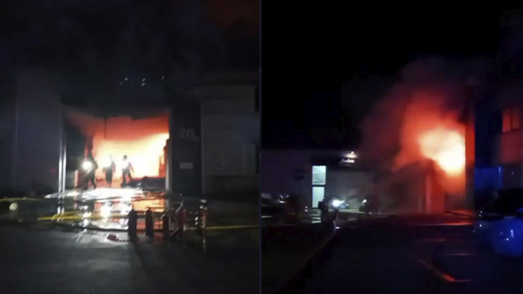 El incendio en Vilanova desata una nube tóxica.