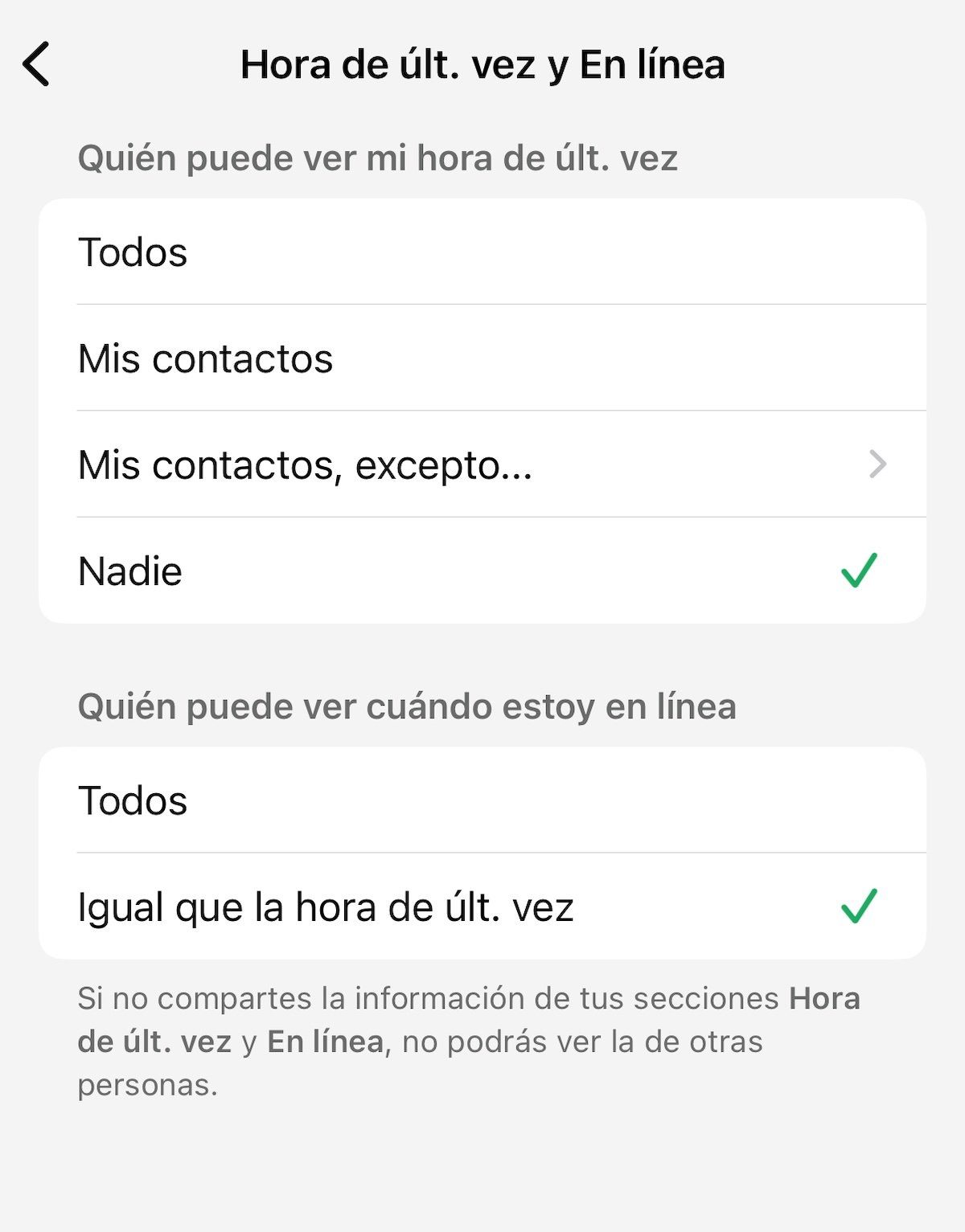 privacidad WhatsApp