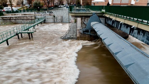 Río manzanares lluvias