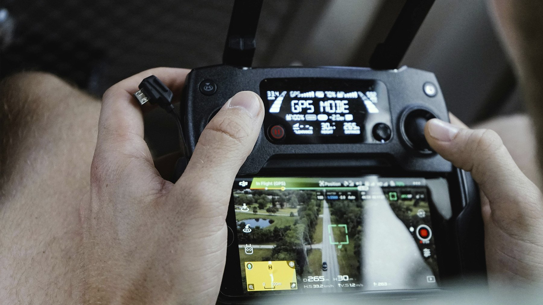 Dron usado como GPS. Foto: Pexels.