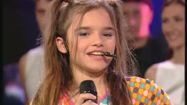 Melody, con 11 años, en Canal Sur.