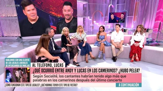 Lucas, de Andy y Lucas, rompe su silencio en Fiesta. (Mediaset)