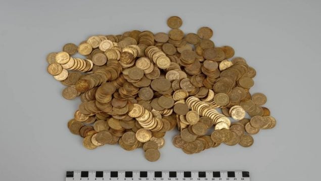 Monedas de oro, oro, monedas, tesoro