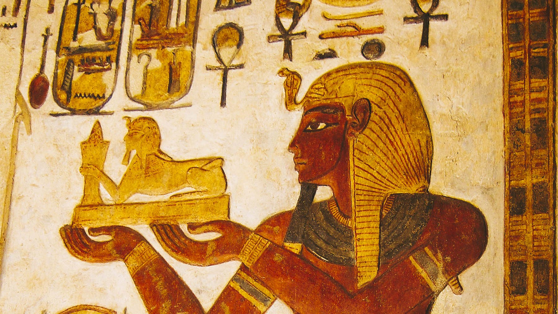 Templo de Khonsu que representa a Ramsés III. Foto: Asavaa en Wikimedia Commons.