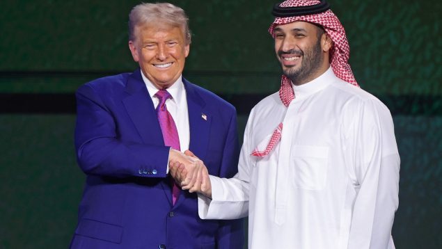 Donald Trump, junto al príncipe heredero saudí Mohammed bin Salman. (Efe))