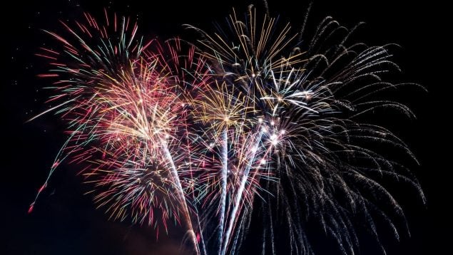 fuegos artificiales San Isidro