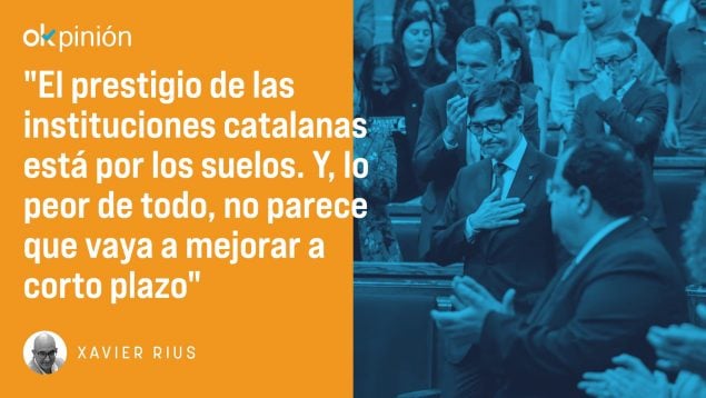 La degradación del Parlamento catalán