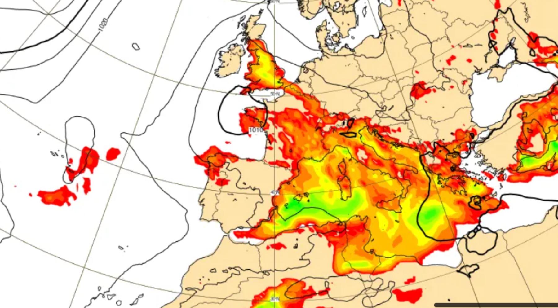 La AEMET lanza la peor alerta: llega a España una DANA que va a dejar tormentas y granizo extremo en estas zonas