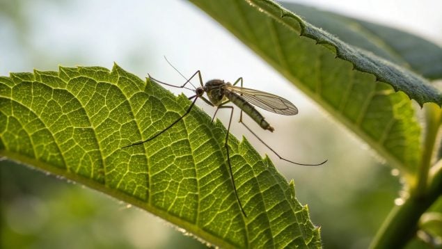 Planta, mosquitos, hojas