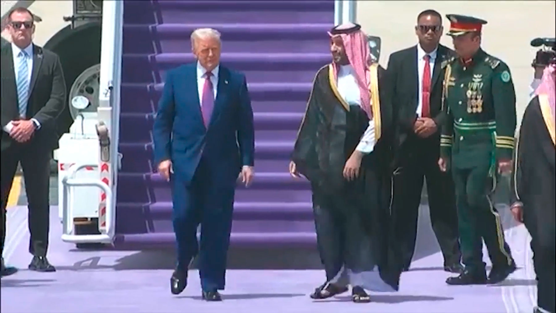 Trump en Arabia Saudí.