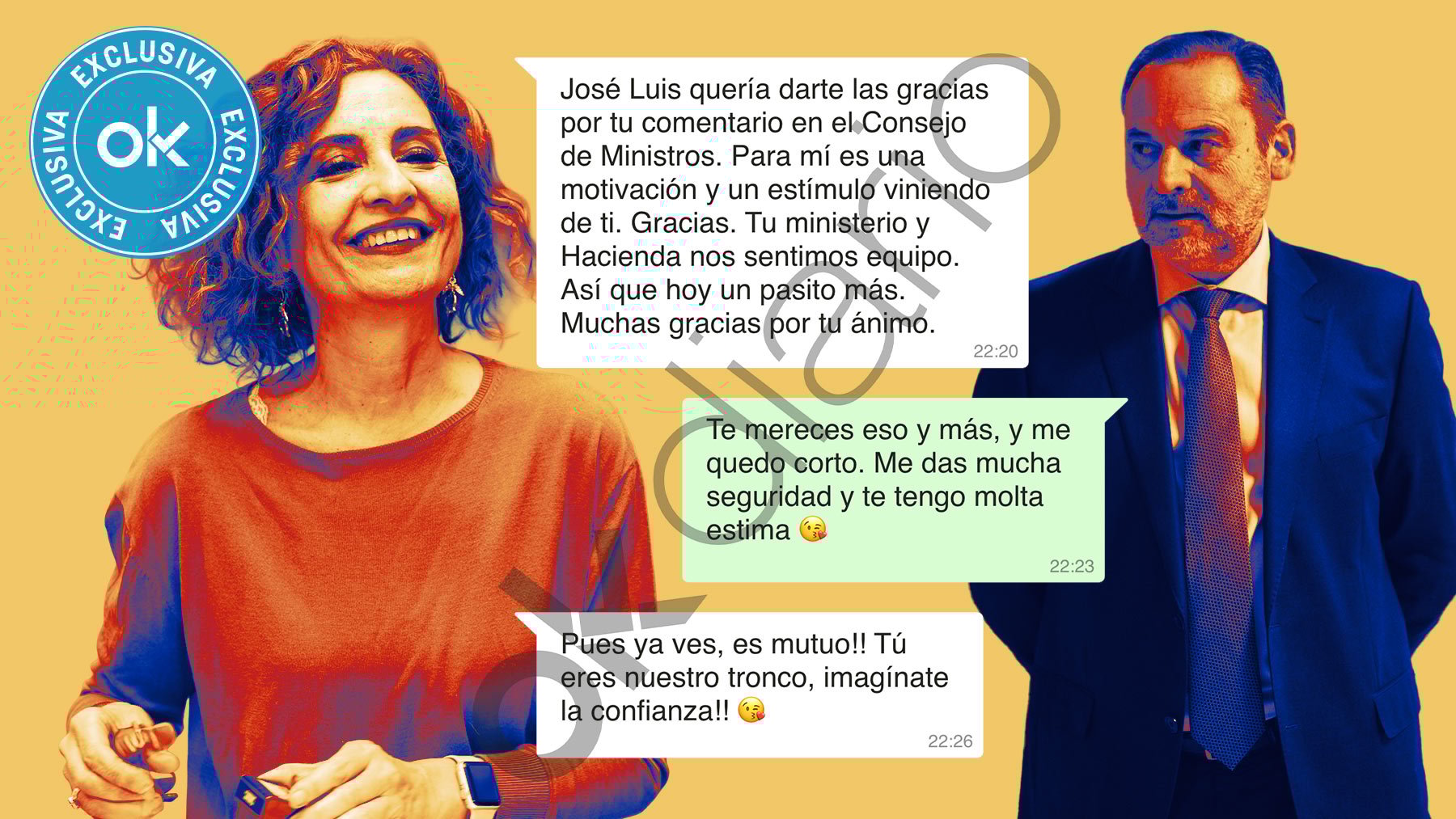 María Jesús Montero y José Luis Ábalos.