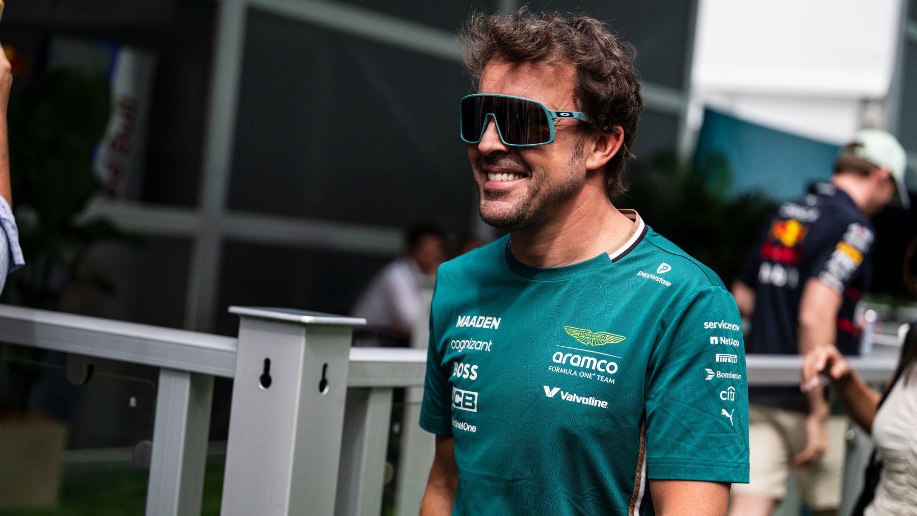 Fernando Alonso durante el GP de Miami. (EP)