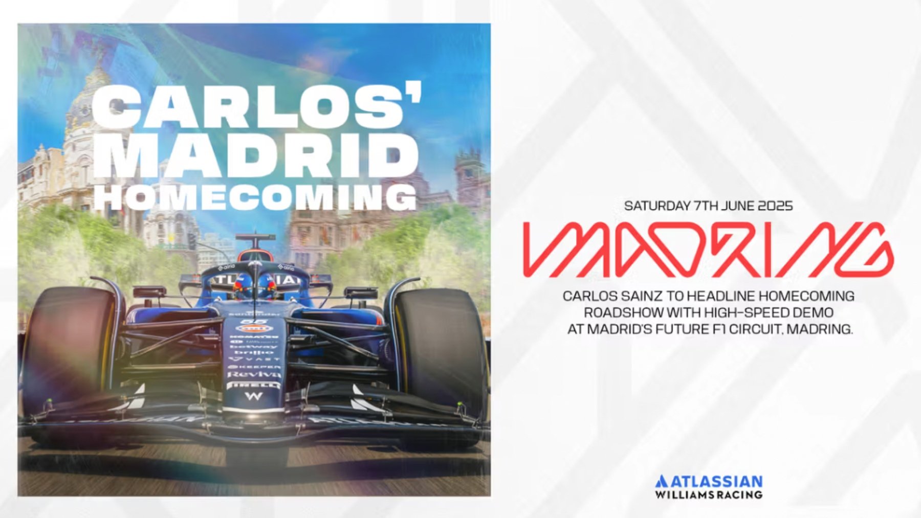 El cartel oficial de la carrera de Carlos Sainz.