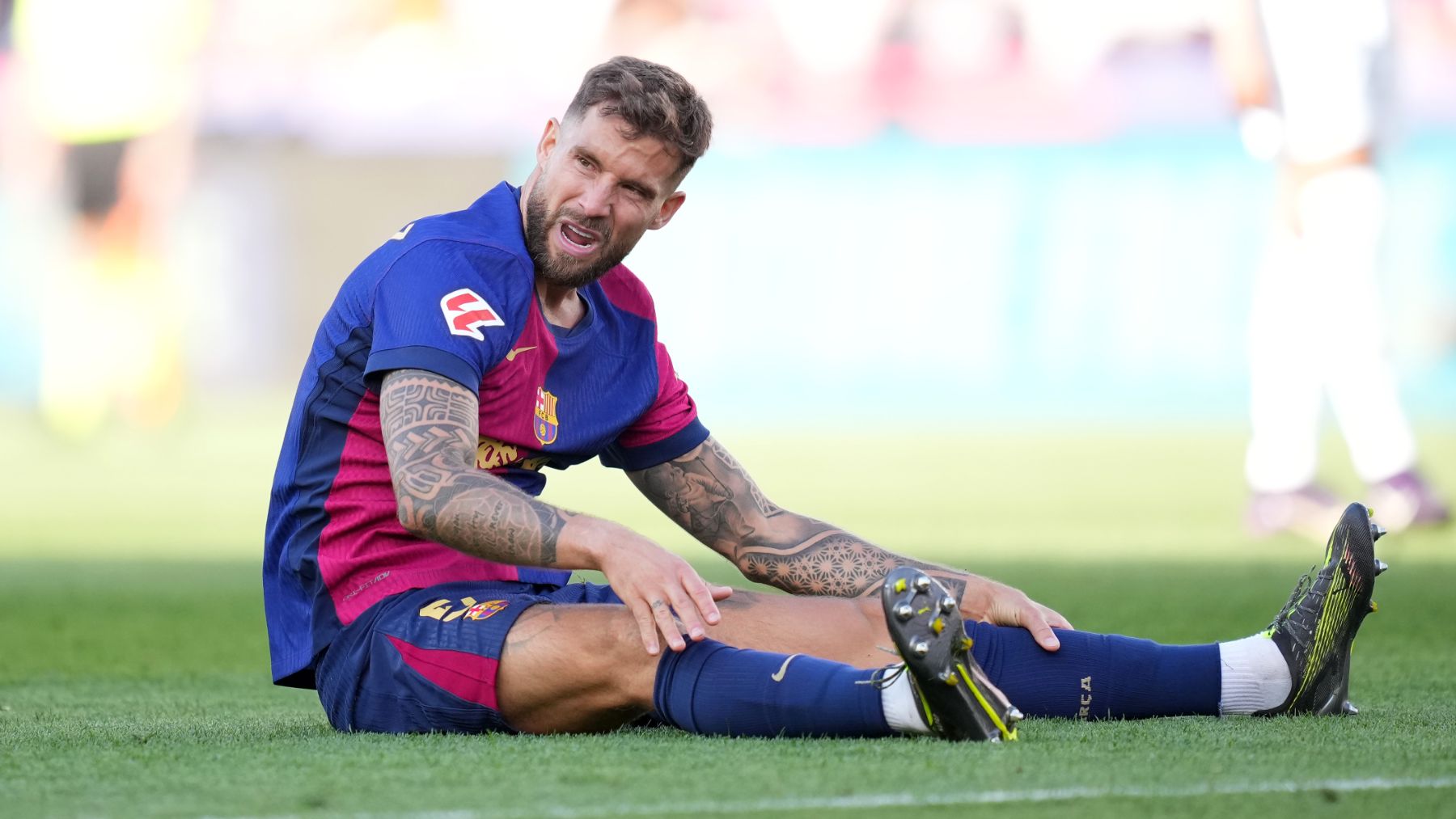 Iñigo Martínez en un partido del Barcelona. (Getty)