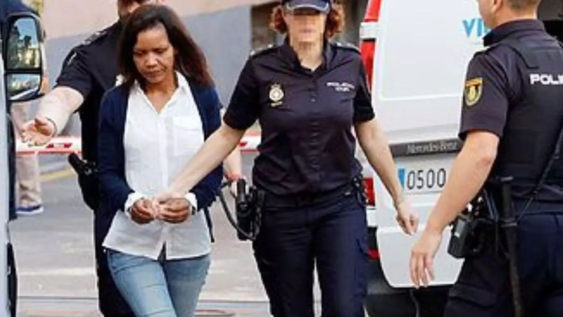 Ana Julia Quezada durante uno de sus traslados. EFE