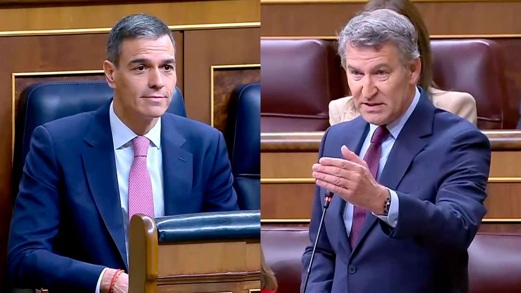 Pedro Sánchez y Alberto Núñez Feijóo.