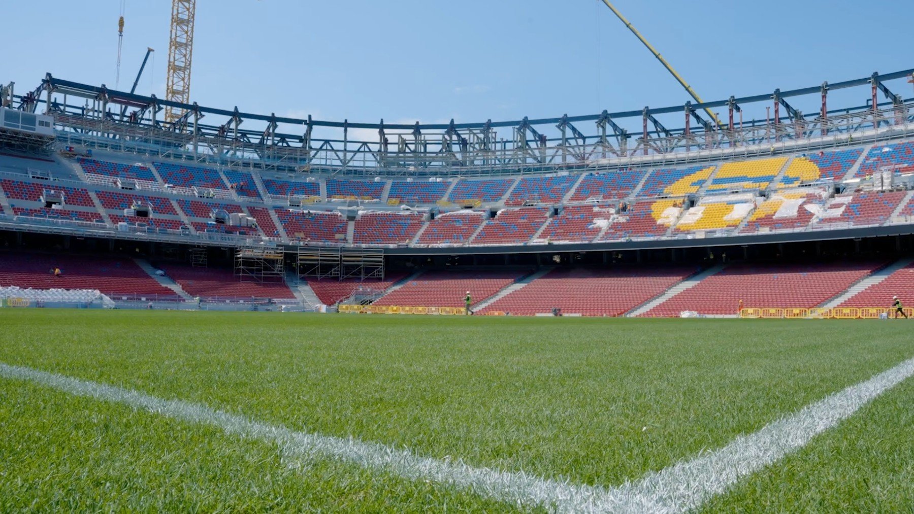 Camp Nou en construcción. (FC Barcelona)