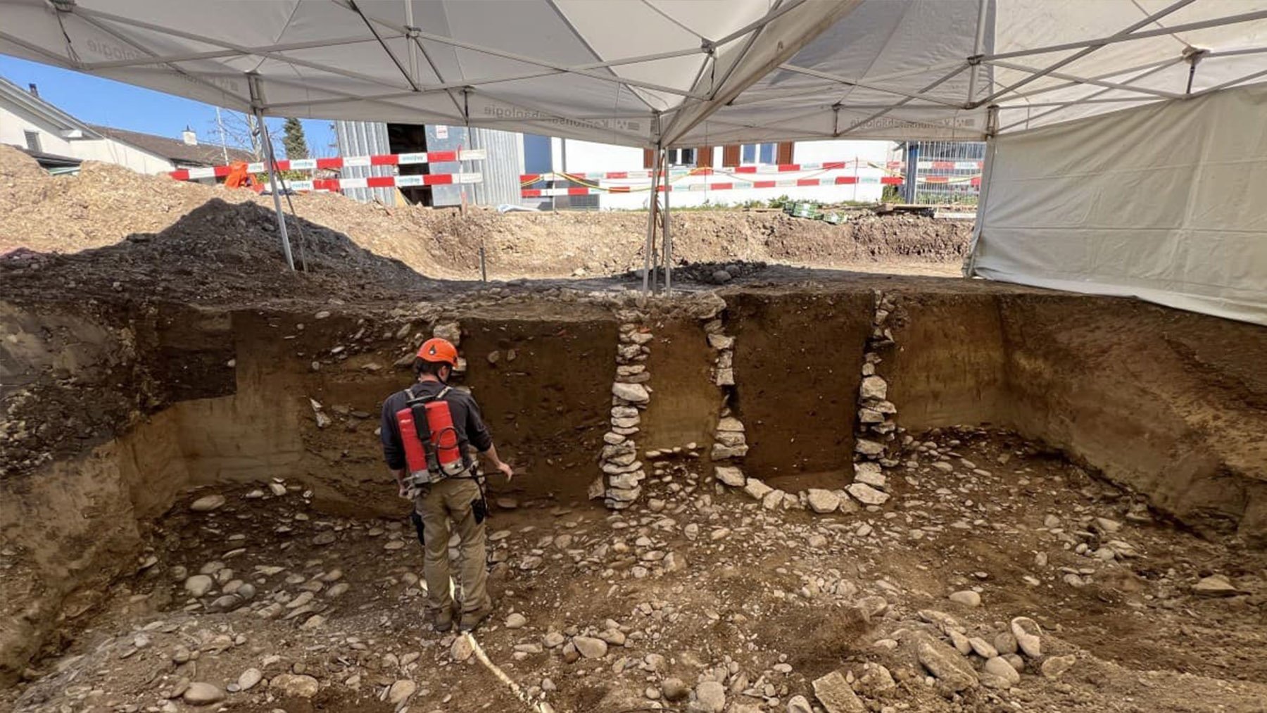 Excavaciones en Augusta Raurica. Foto: Kanton Aargau.