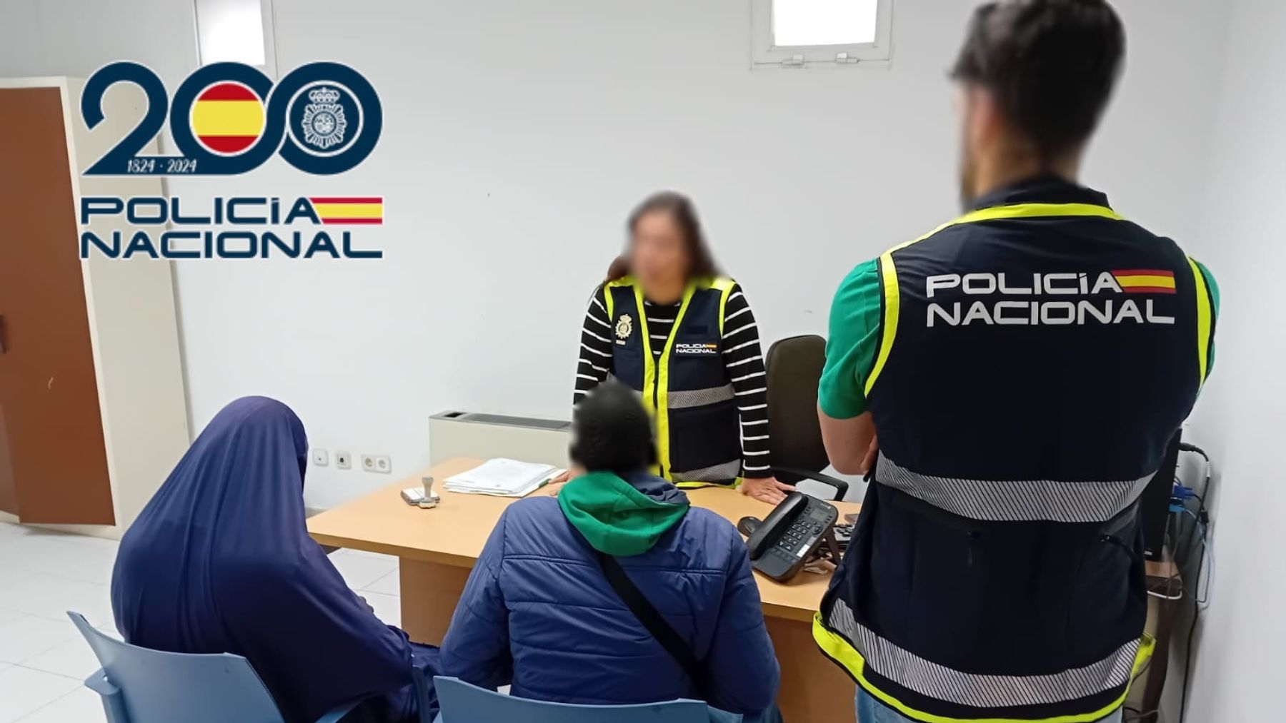 La pareja detenida.