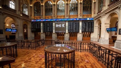 Bolsa de Madrid.
