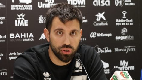 Pablo Cano, en la sala de prensa.