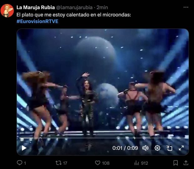 Meme de Twitter en Eurovisión