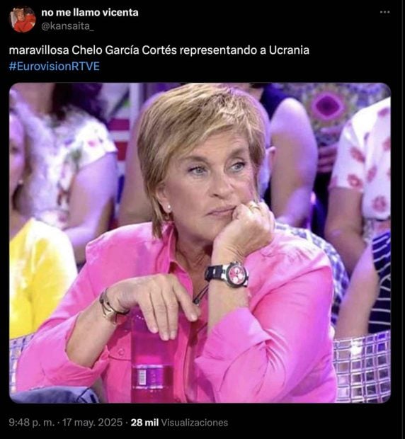 Meme de Eurovisión de Chelo García Cortés
