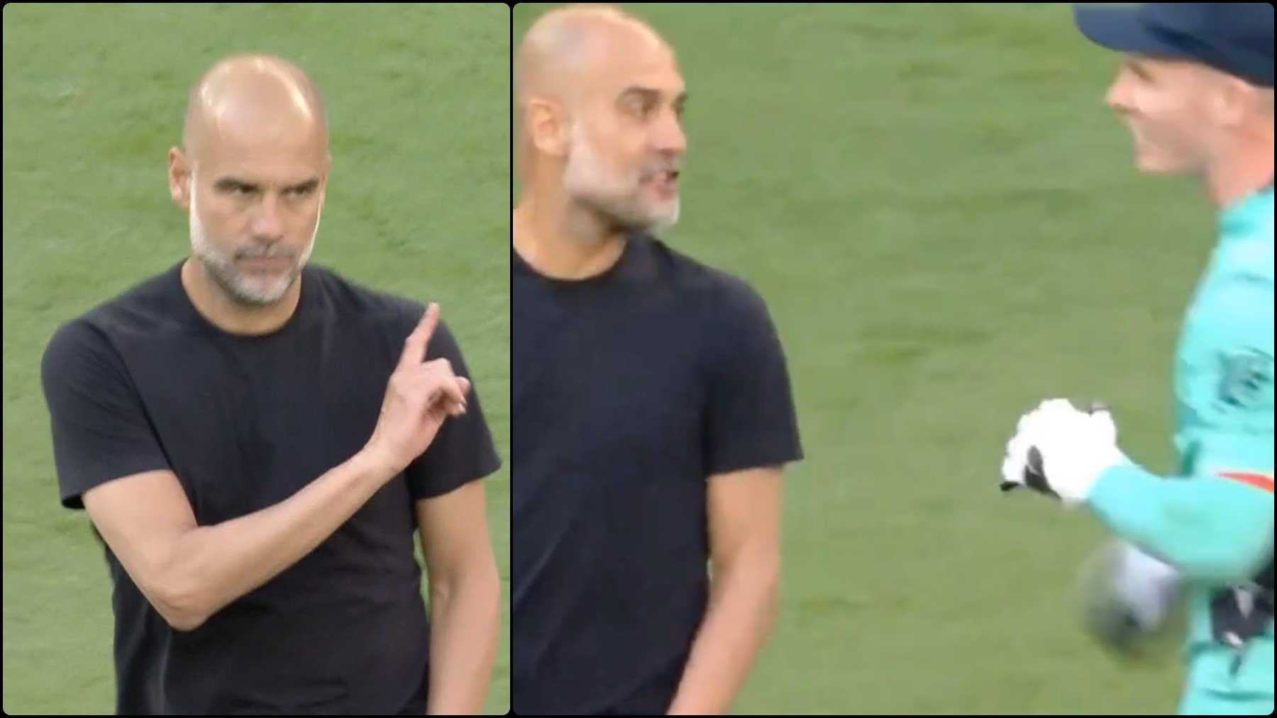 El mal perder de Guardiola: niega el saludo al portero rival tras perder la final de la FA Cup