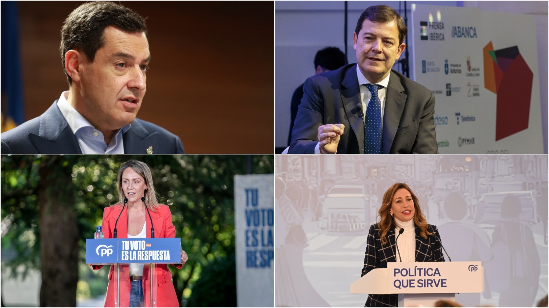 Los líderes del PP que dirigirán la ponencia política del congreso.