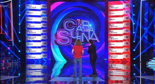Así queda la clasificacion general de Tu cara me suena tras siete galas (Atresmedia).