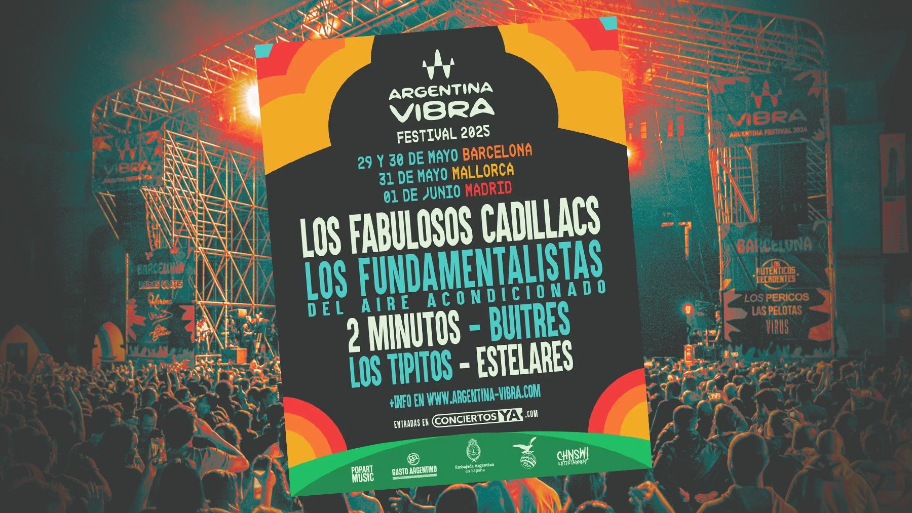 El cartel del Festival Vibra Argentina 2025.