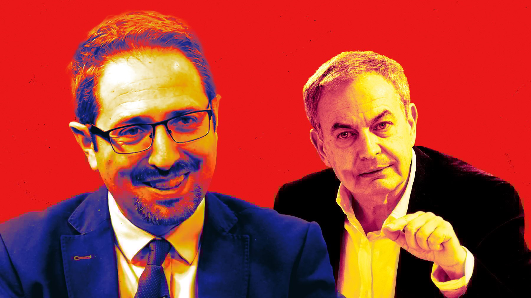 Manuel Llamas y Zapatero.