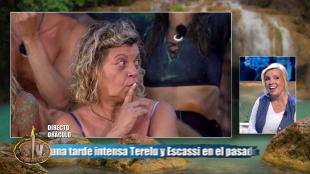 Terelu Campos pide silencio a Álvaro Escassi en Supervivientes 2025. (Mediaset)