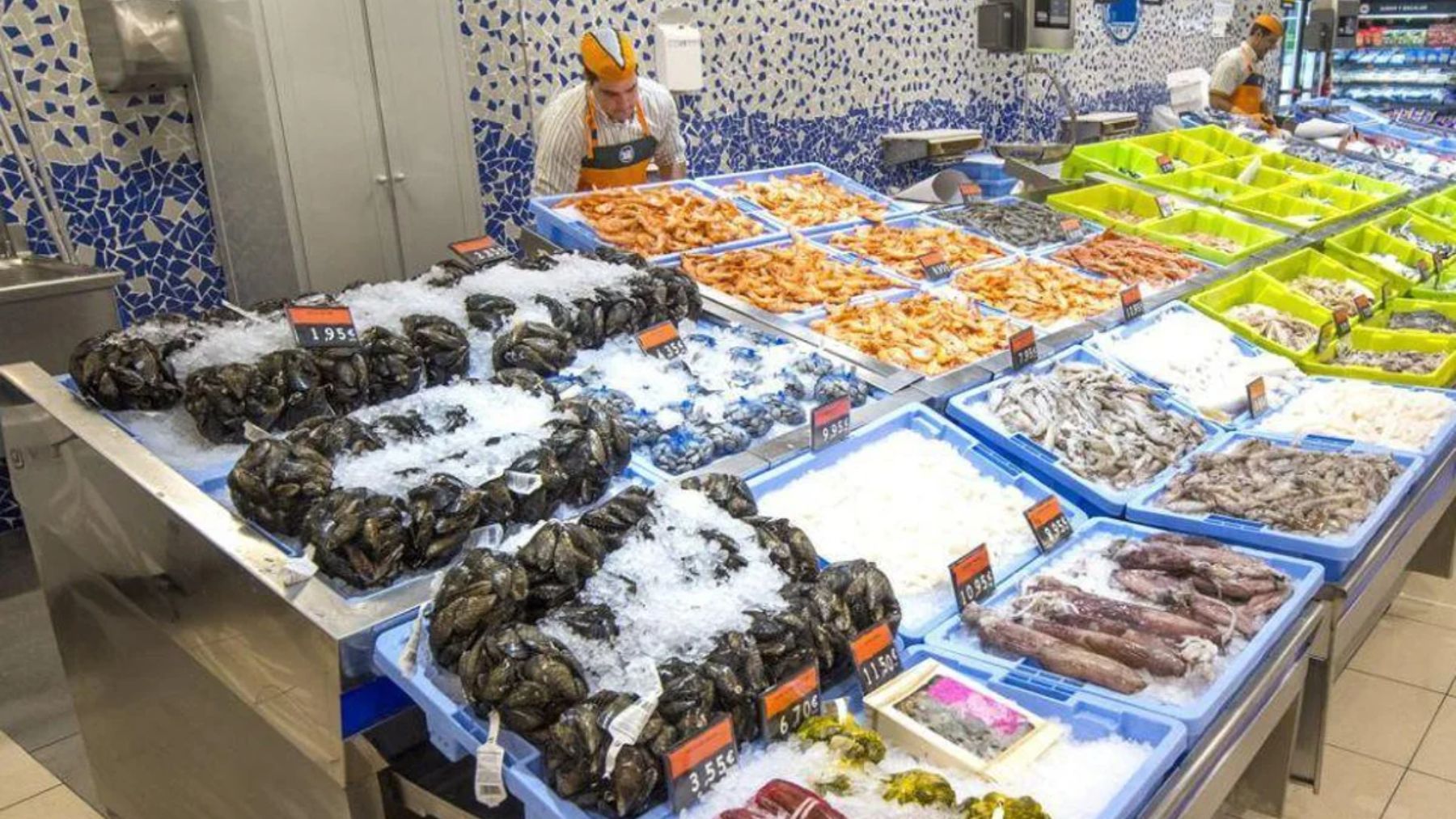 Pescadería de Mercadona.