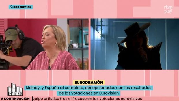 Belén Esteban defiende la actuación de Melody en La familia de la tele. (RTVE)