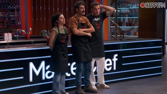 Clara, Víctor e Ismael en MasterChef 13. (RTVE)