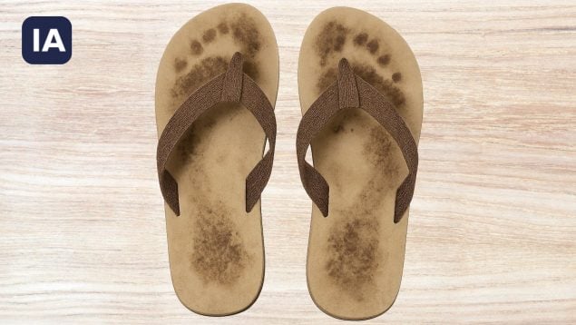 Truco para quitar las huellas de las sandalias
