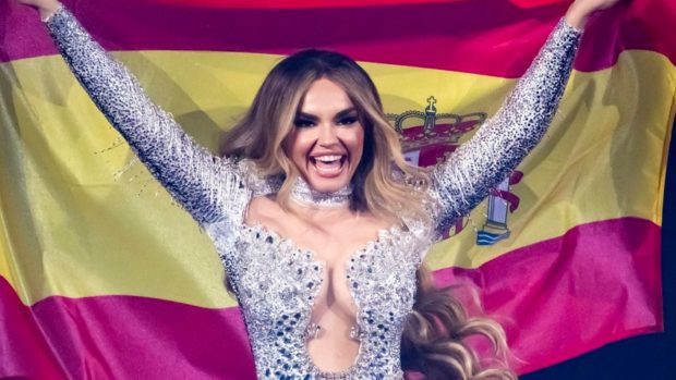 Melody, Eurovisión 2025, RTVE, TVE, Palestina, Israel, rótulo, España, Pedro Sánchez